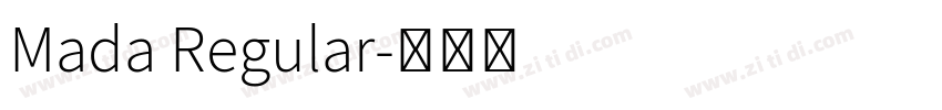 Mada Regular字体转换
